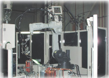 flame/flux/wire feeder mounted on the robot allows for multiple joint precision brazing